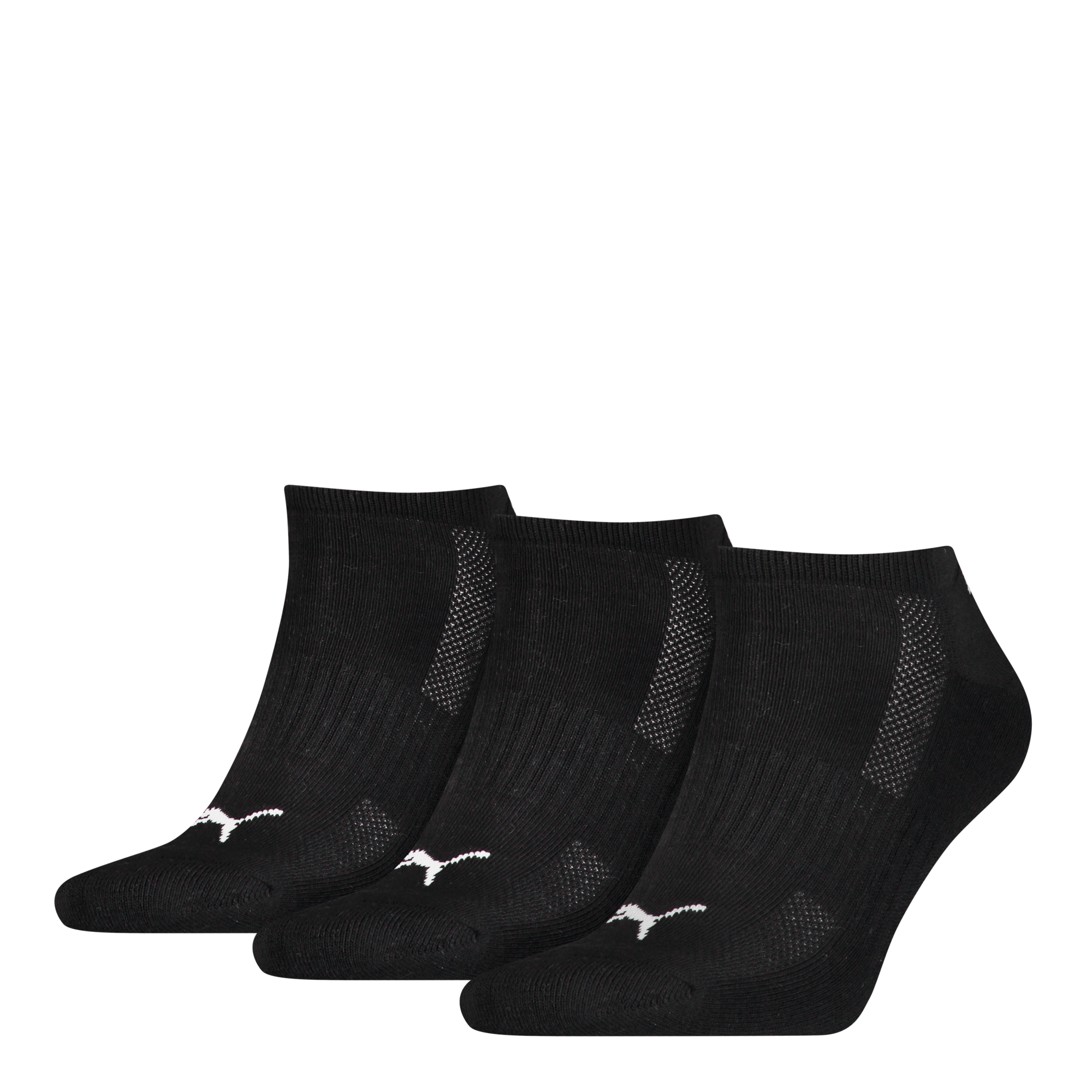 Paar Puma Sneaker Socken Frotteesohle 39 42 SCHWARZ